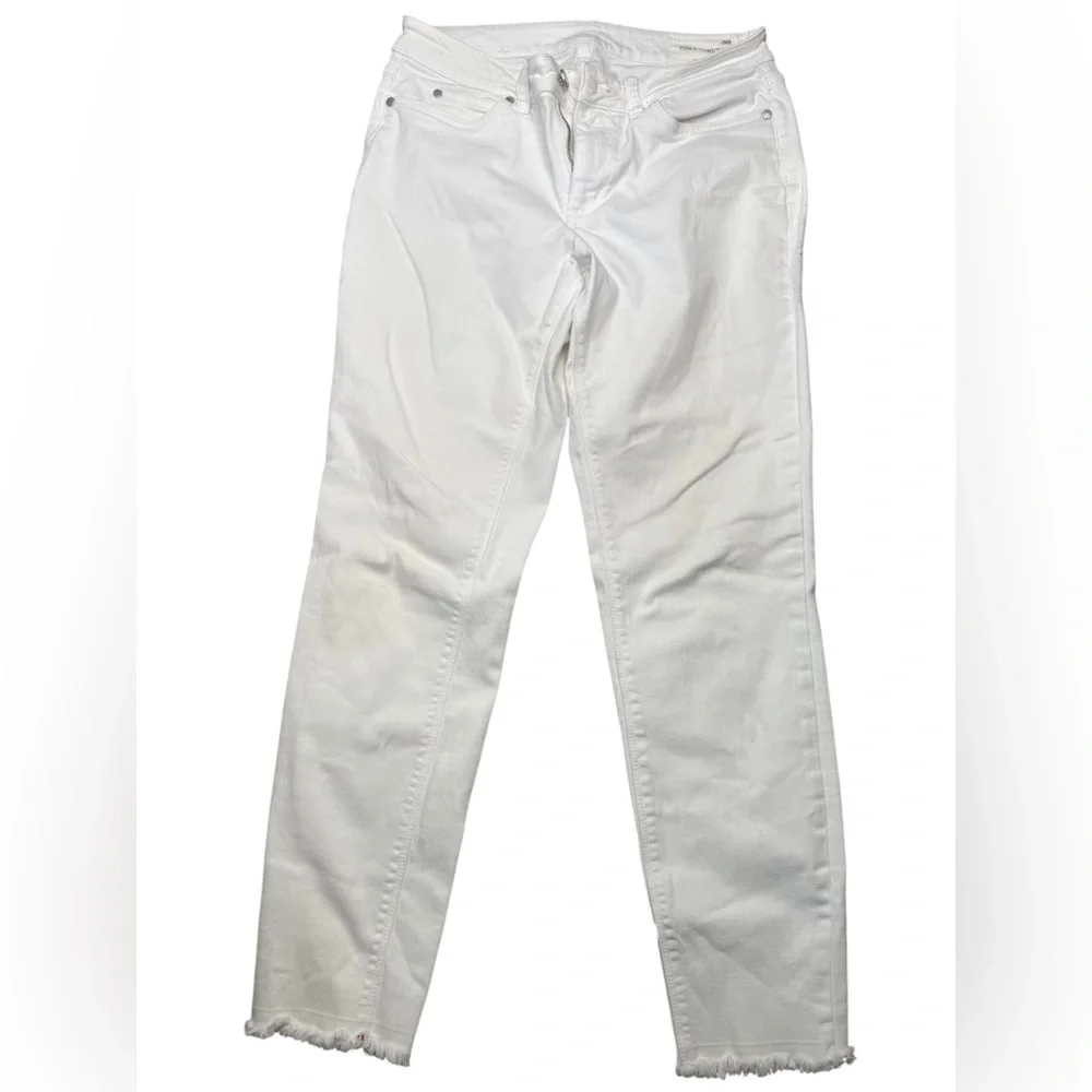 Vince Camuto White Cropped Ankle Jeans